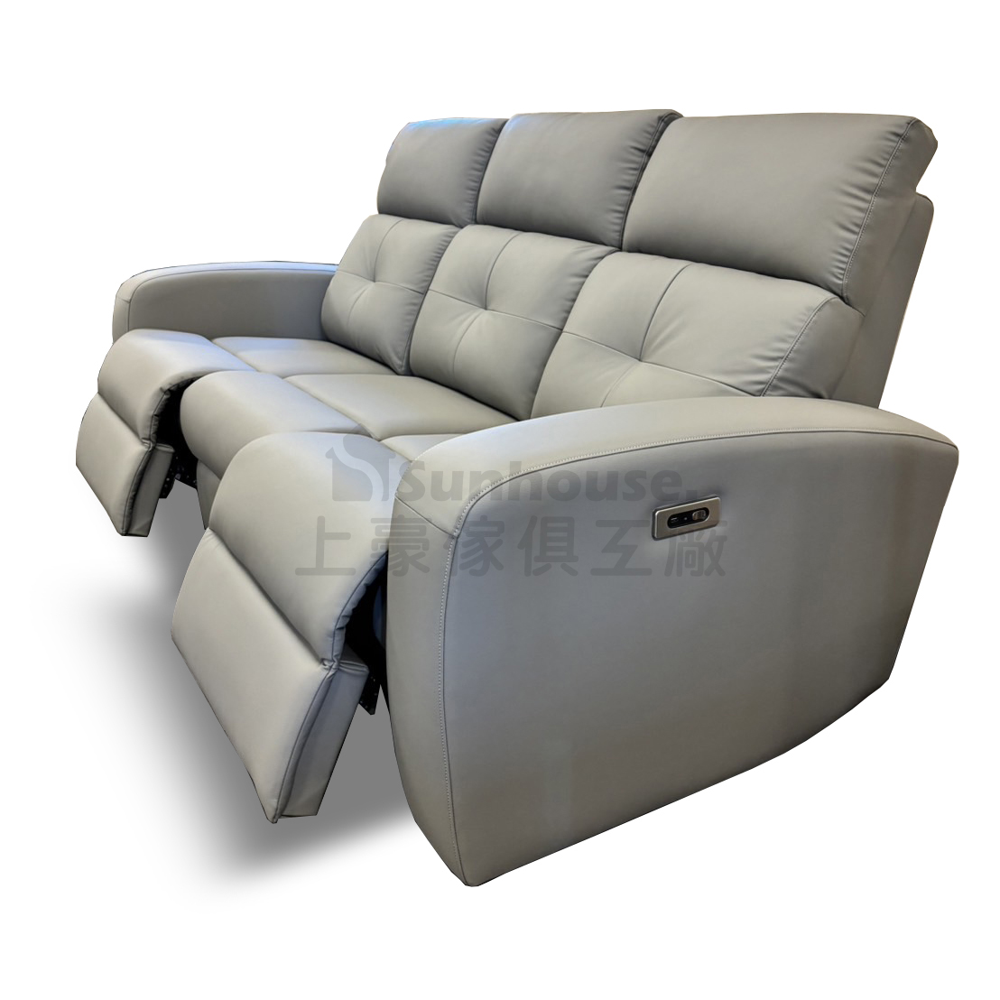 智能聲控耐磨皮沙發