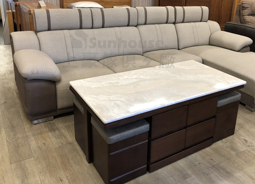 北歐風簡約貓抓皮沙發