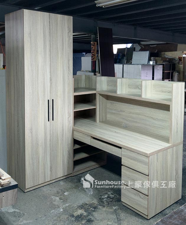 2008-3文山區蕭先生訂製L型書桌+衣櫃